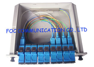 Fiber Optic PLC Splitter 1×4 For PON Networks Optical Power Signal Distribution